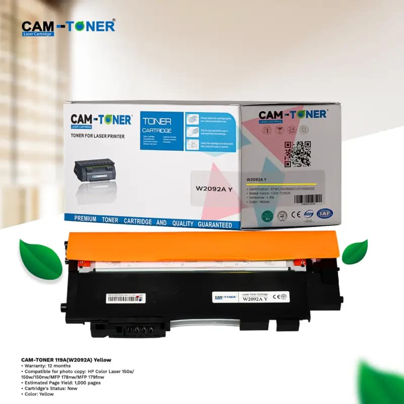 CAM-TONER 119A (W2092A) Yellow