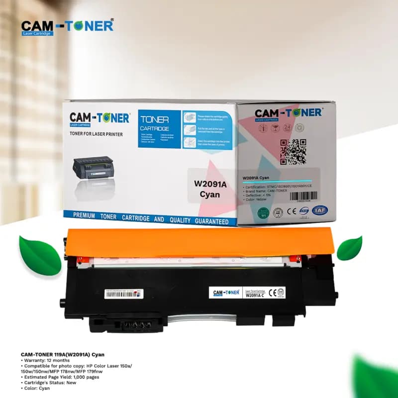 CAM-TONER 119A (W2091A) Cyan