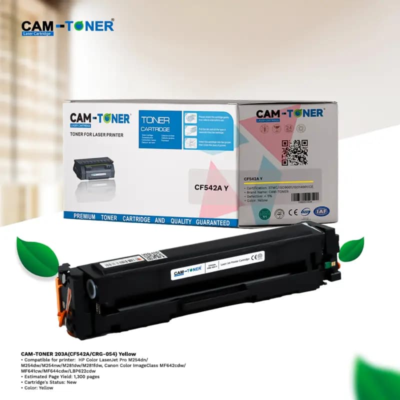 CAM-TONER 203A(CF542A/CRG-054) Yellow