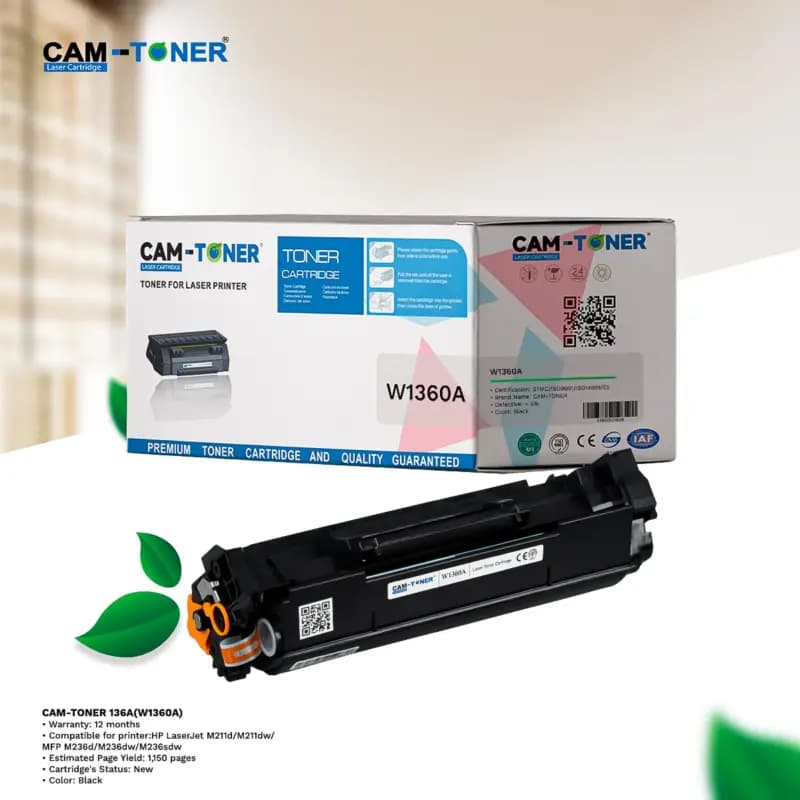 CAM-TONER 136A (W1360A) Black