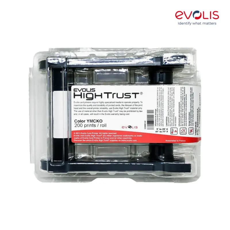 EVOLIS YMCKO Color Ribbon - 200 prints / Roll R5F002SAA