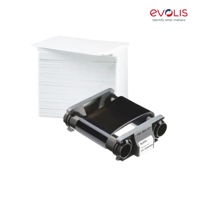 Ribbon Evolis CBGR0500F BLACKFLEX monochrome ribbon - 500 prints / roll
