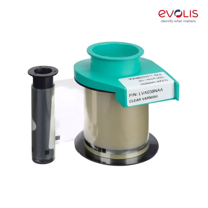 Ribbon Evolis LVA038NAA FILM CLEAR VARNISH 1200pints/Roll
