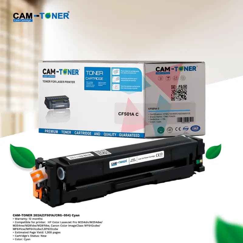 CAM-TONER 202A (CF501A/ CRG-054) Cyan